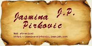 Jasmina Pirković vizit kartica